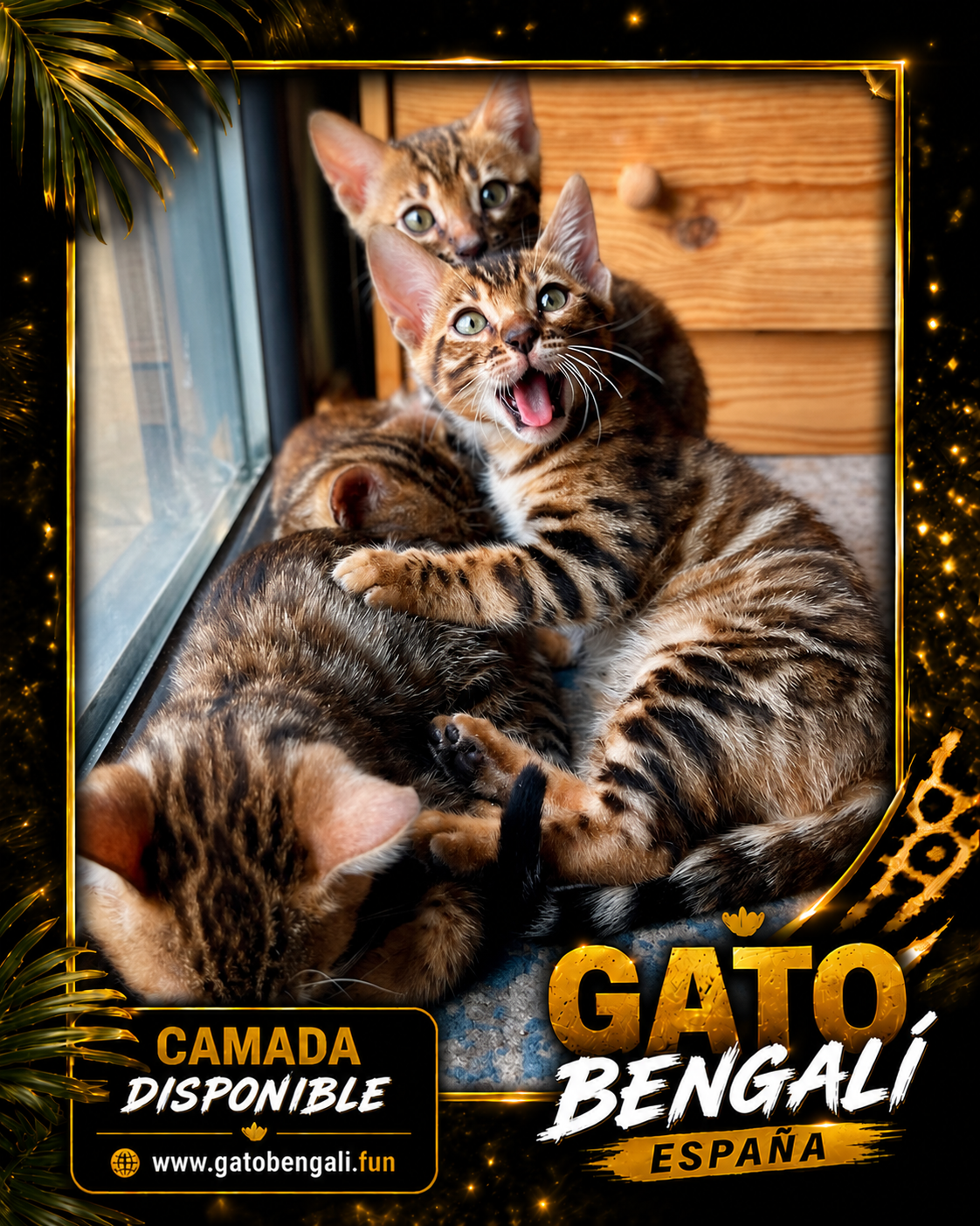 Comprar Gato Bengalí, Gatos Bengalís de excelente criadero en españa